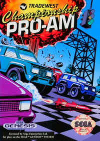 Championship Pro-AM Sega Genesis US box art